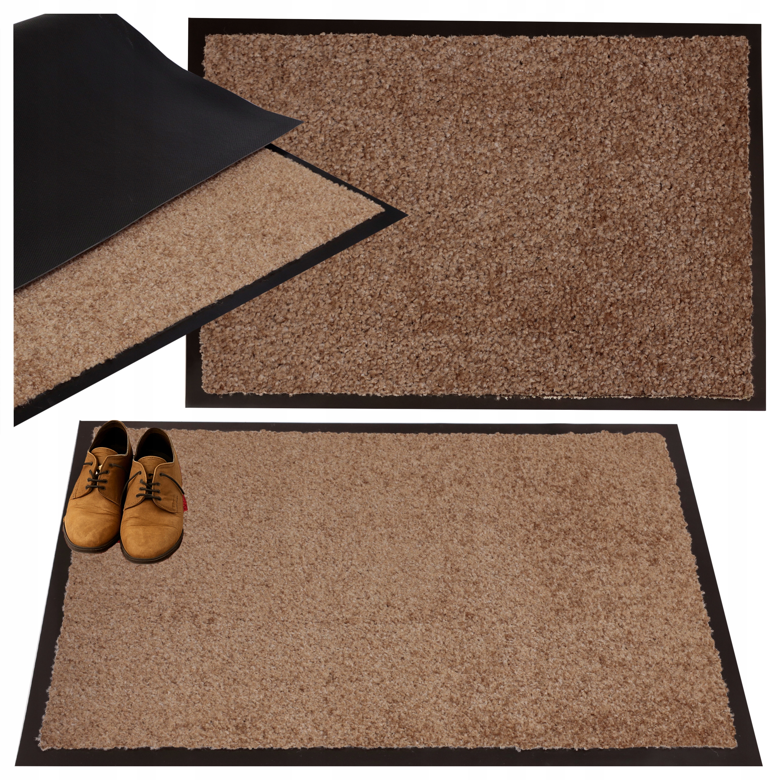 Rohožka na boty pod dveře Vstupní rohož na podlahu Gumová 90x150 cm