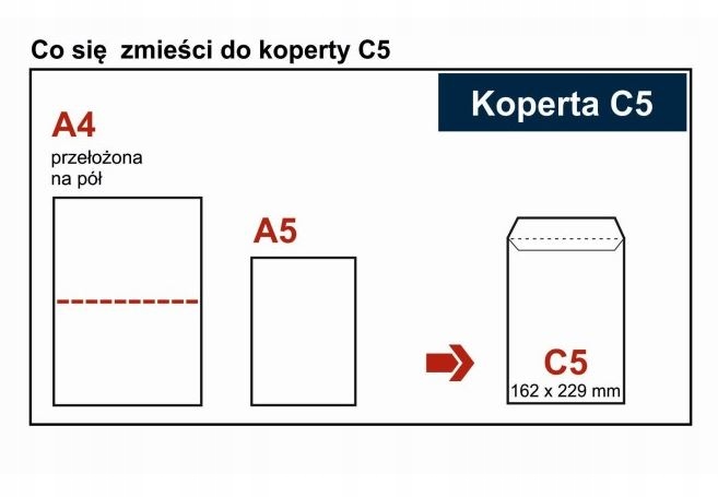 Koperta biała C5 HK 25szt.