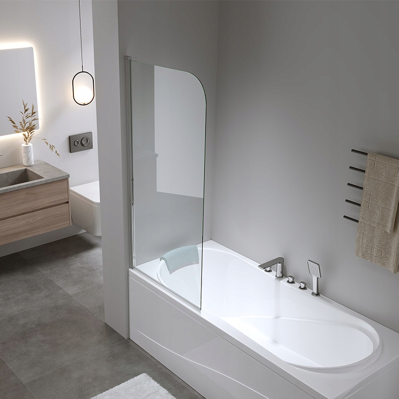 PARAWAN NAWANNOWY PR01 CHROM 70x140 CM 6 MM Stan opakowania oryginalne