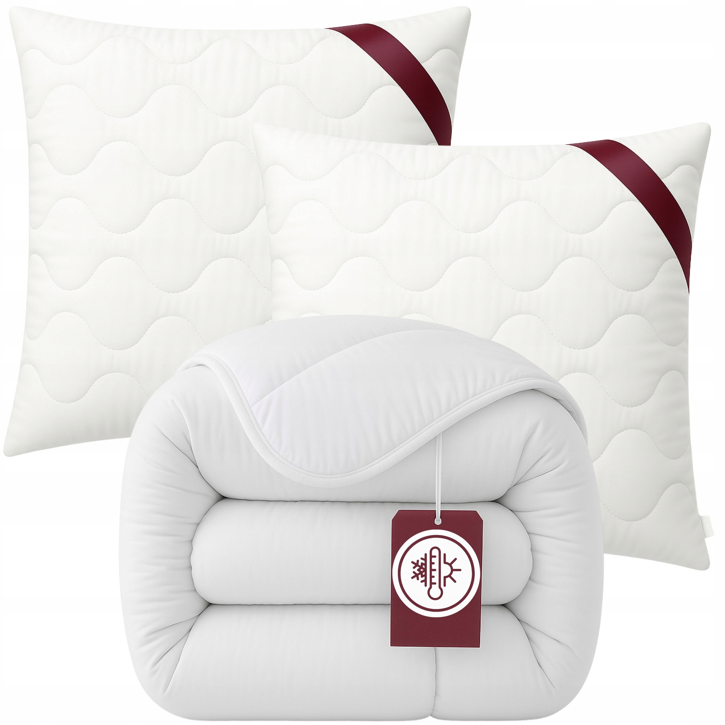 Přikrývka 160x200 Polštáře 2x 70x80 antialergenní celoroční sada Polský