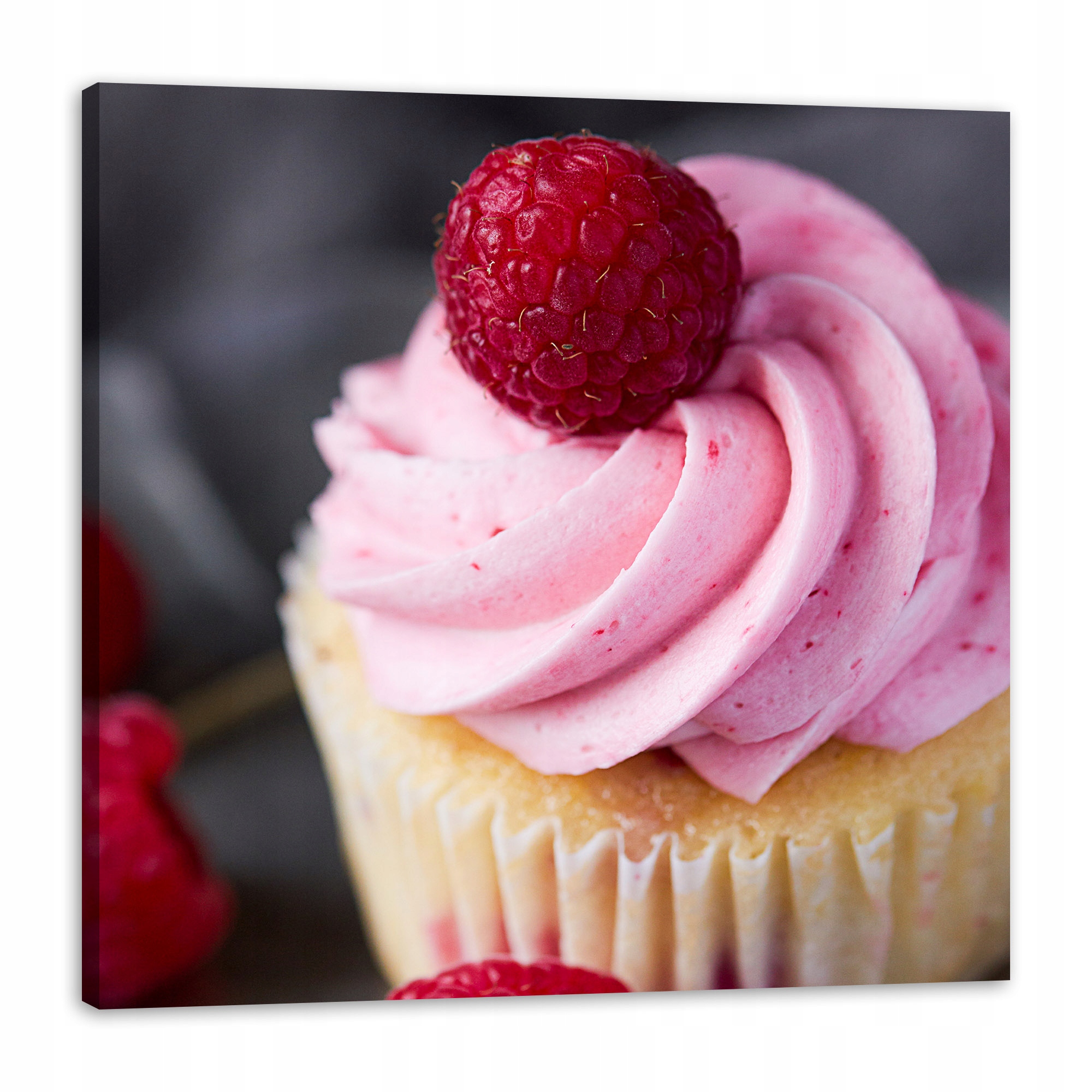 Obraz na plátně Kuchyně Malinová bábovka 80x80 cm