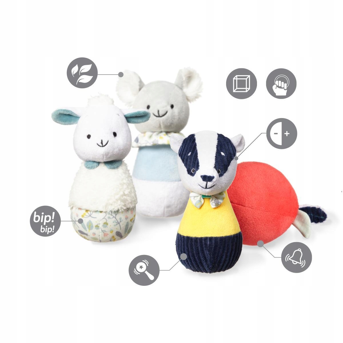 BABYONO ZABAWKA PLUSZOWA KRĘGLE BADGER EDMUND 1437 Wiek dziecka 0 +