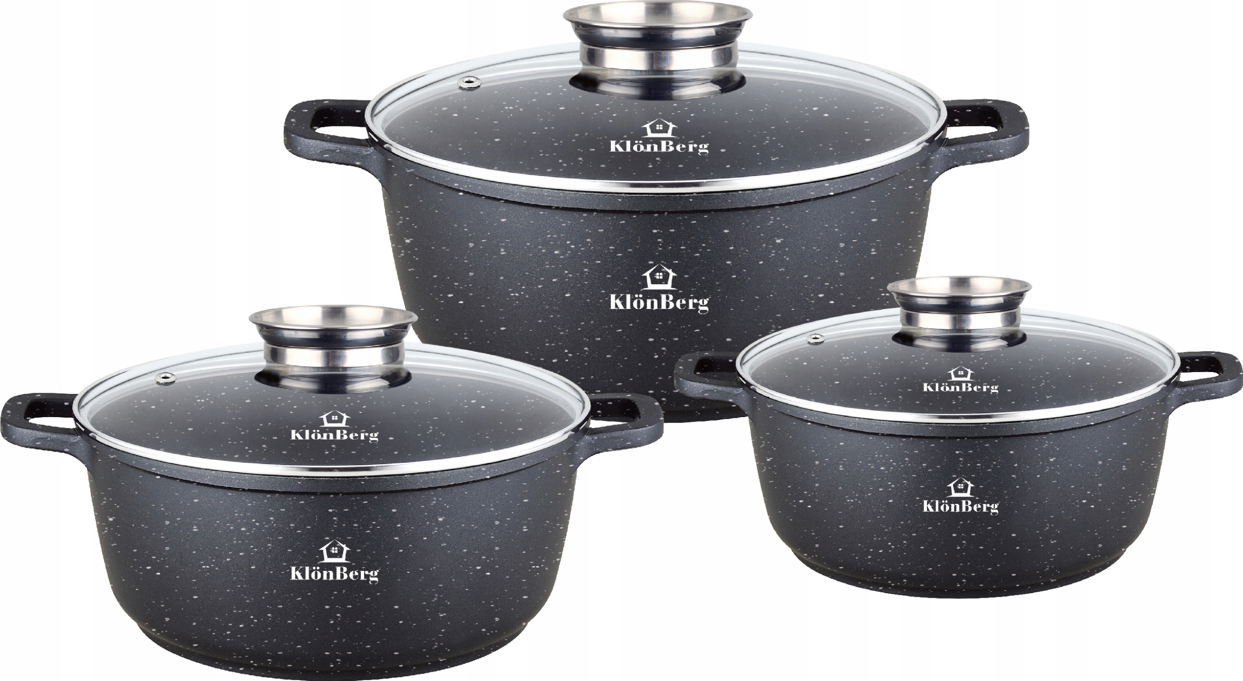 Sada Hrnců 6 Kusů Mramorových Kb 4023