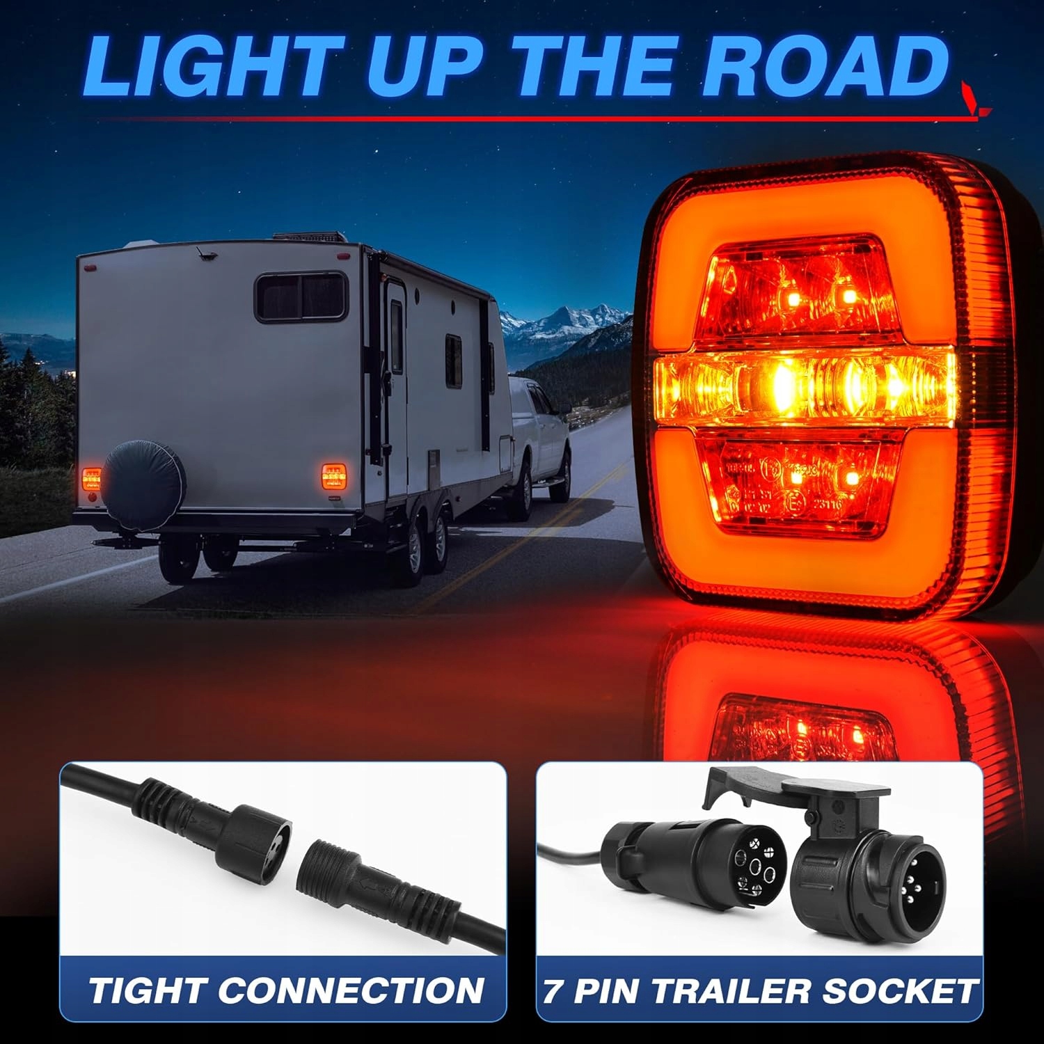 MICTUNING Zestaw świateł tylnych do przyczepy Numer katalogowy części Lampa - ZESTAW ŚWIATEŁ MAT603 MAT.