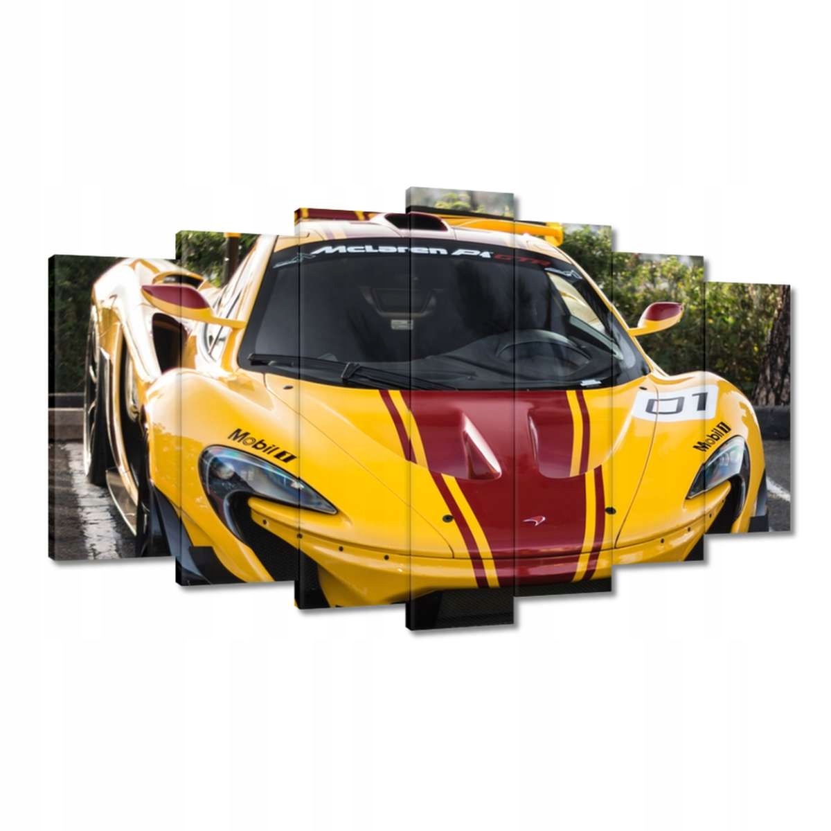Obrazy 140x80 Žluté sportovní auto