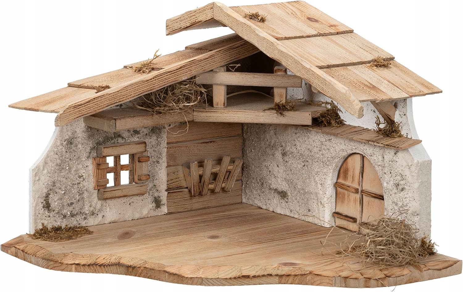 Vianočný Betlehem Stajňa Dekorácia 90° 38X38X30CM Na Figúrky 9-15CM