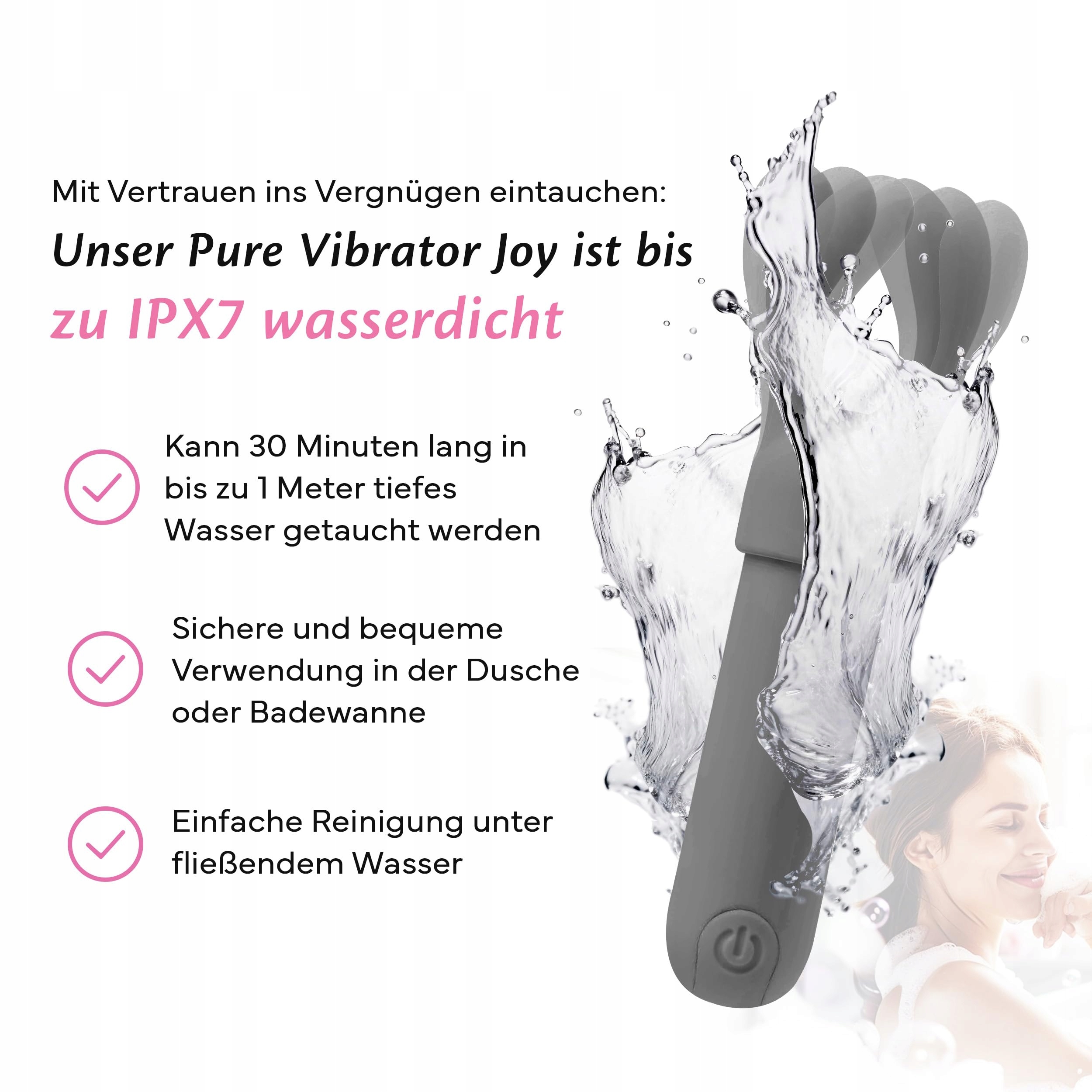 FAE Mini Wibrator Dla Kobiet Stymulator Klitorisu i Punktu G Z 10 Trybami — miniatura 8