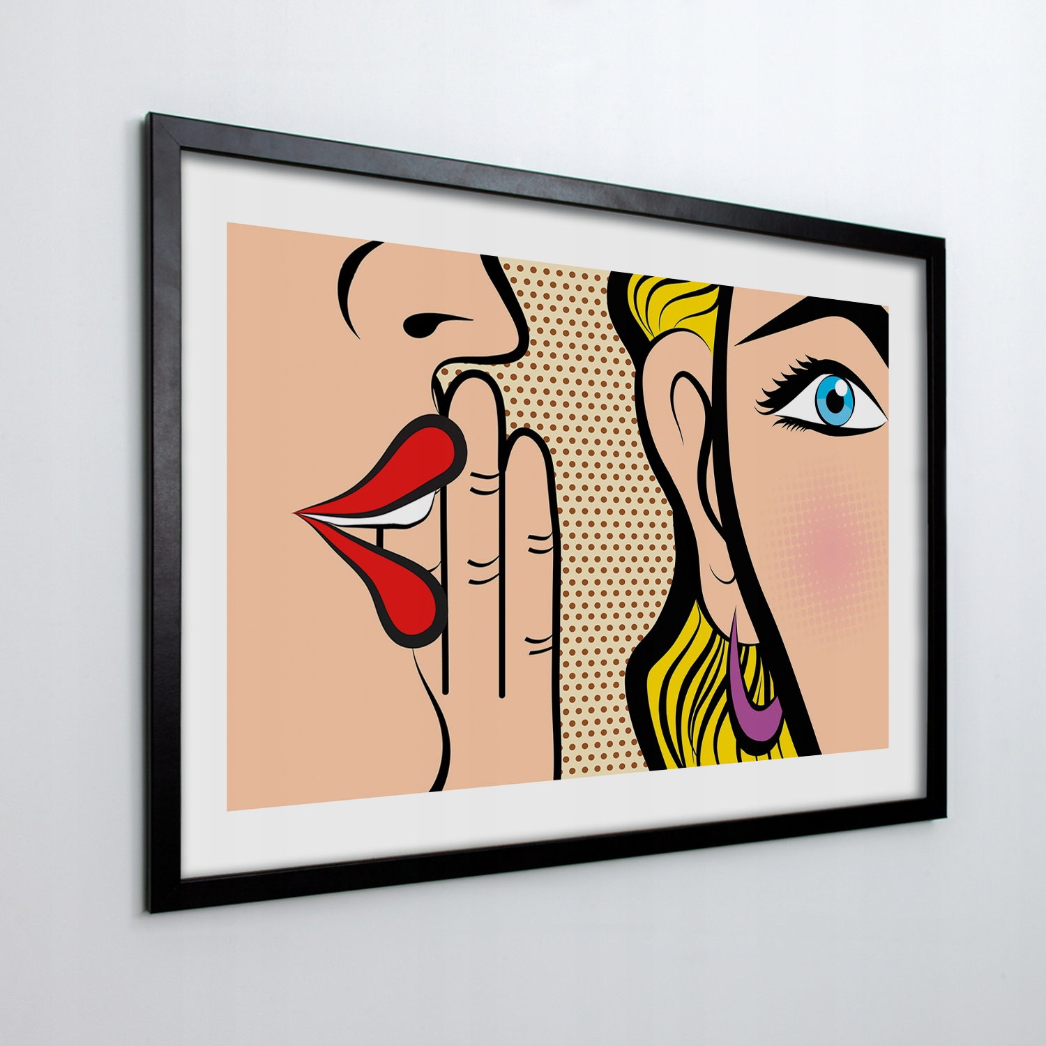 Fotoobraz v rámu na zeď Tváře pop art 70x50