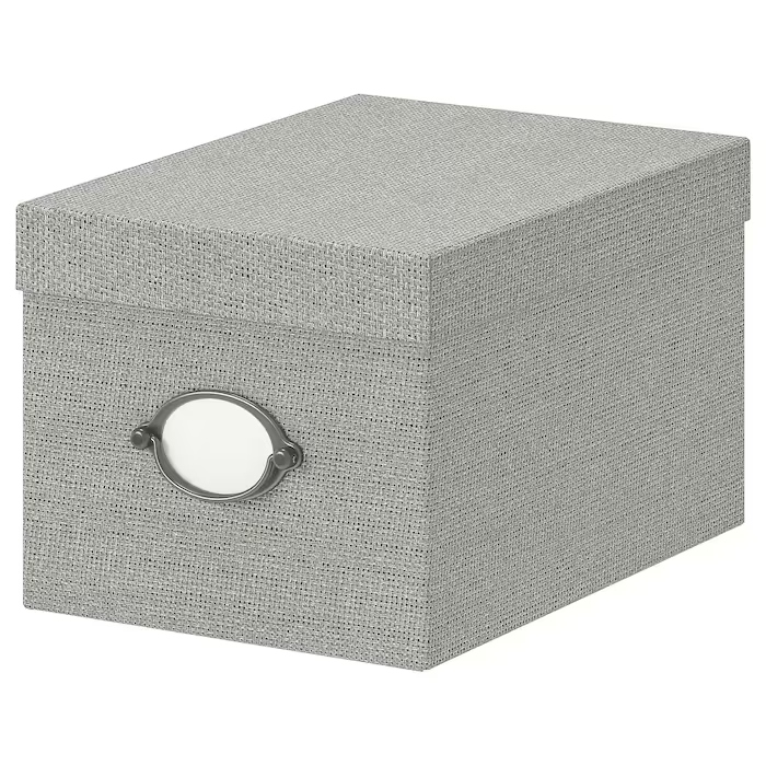 

Ikea pojemnik Kvarnvik z pokrywą Szary 18x25x15cm