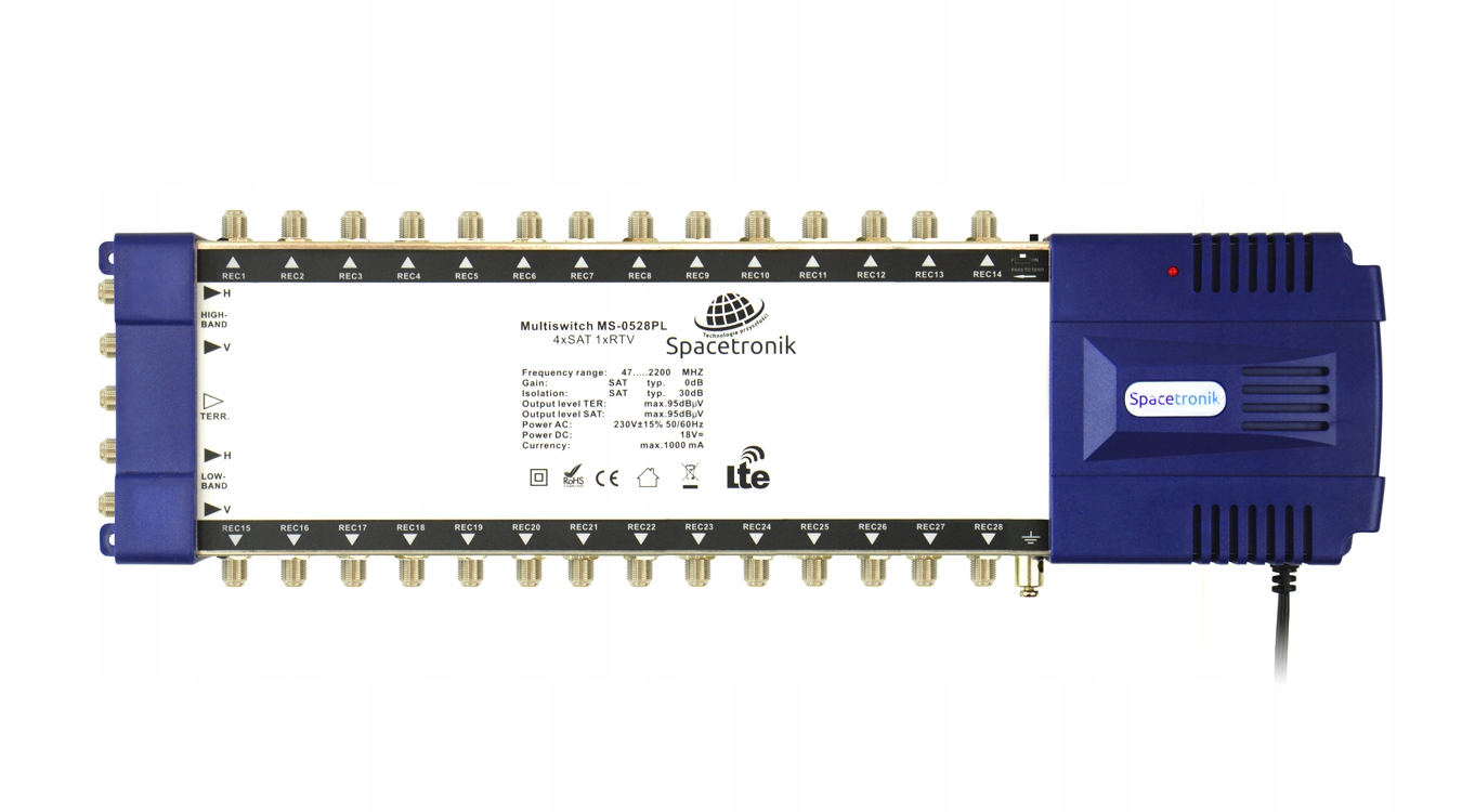 Multiswitch 5/28 Spacetronik Pro Series x 28 TV