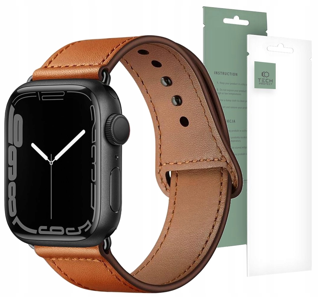 

Pasek do Apple Watch 5 6 7 8 Se 38/40/41 skórzany