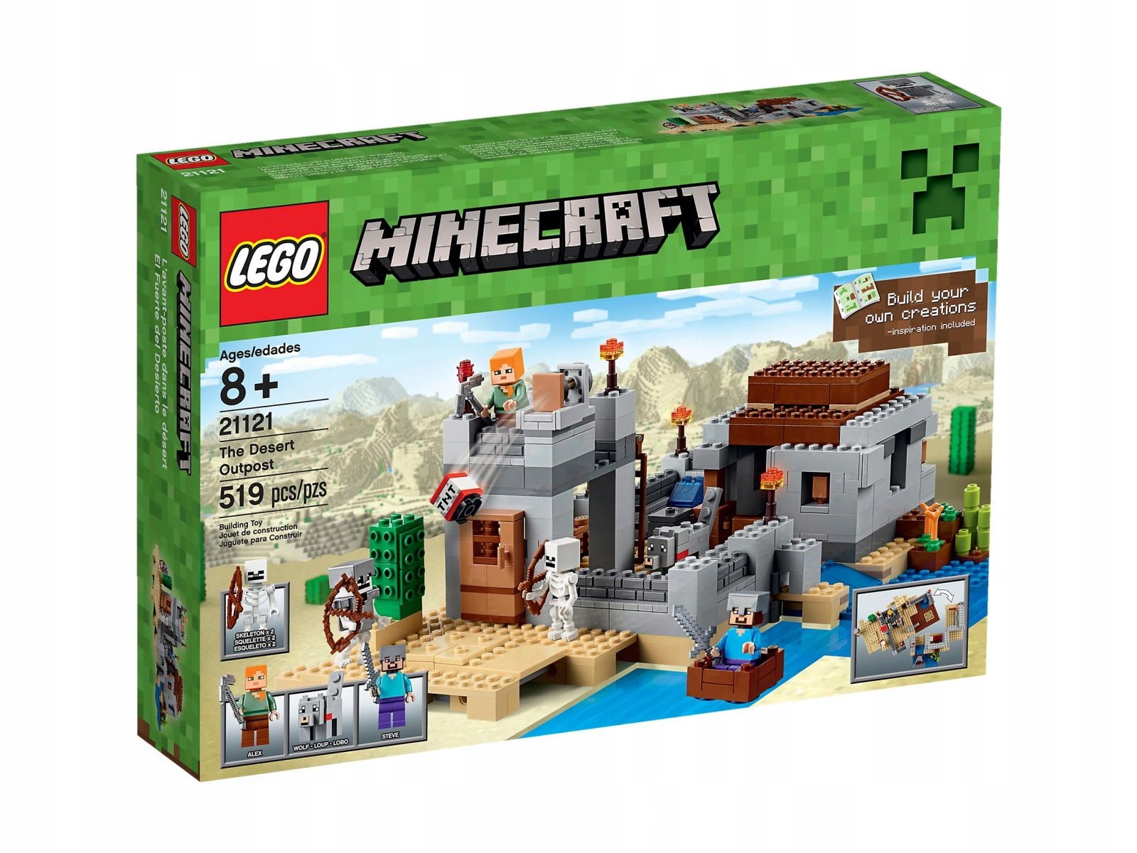 Lego Minecraft 21121 Pustynne stanowisko Nowe