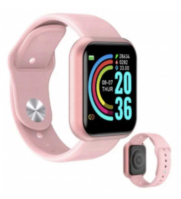 SMARTWATCH ZEGAREK TRENDY SPORTOWY PULS FIT Kolor różowy