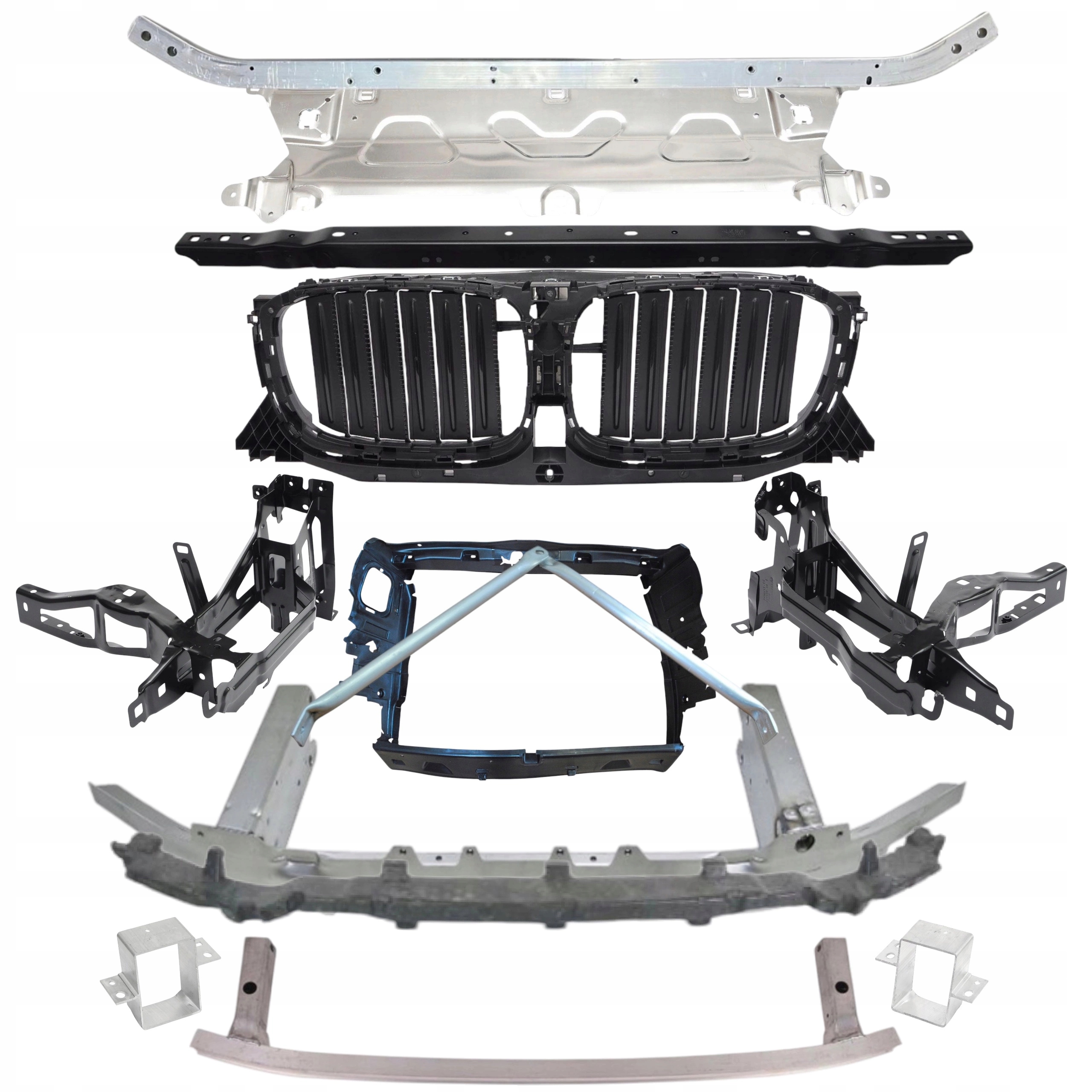 Sada Přední Pás zesílení nosníku nárazníku roleta lampy Bmw X3 G01 X4 G02