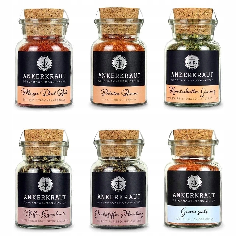 Zestaw do grilla 6 przypraw zestaw startowy dla pasjonatów grillowania