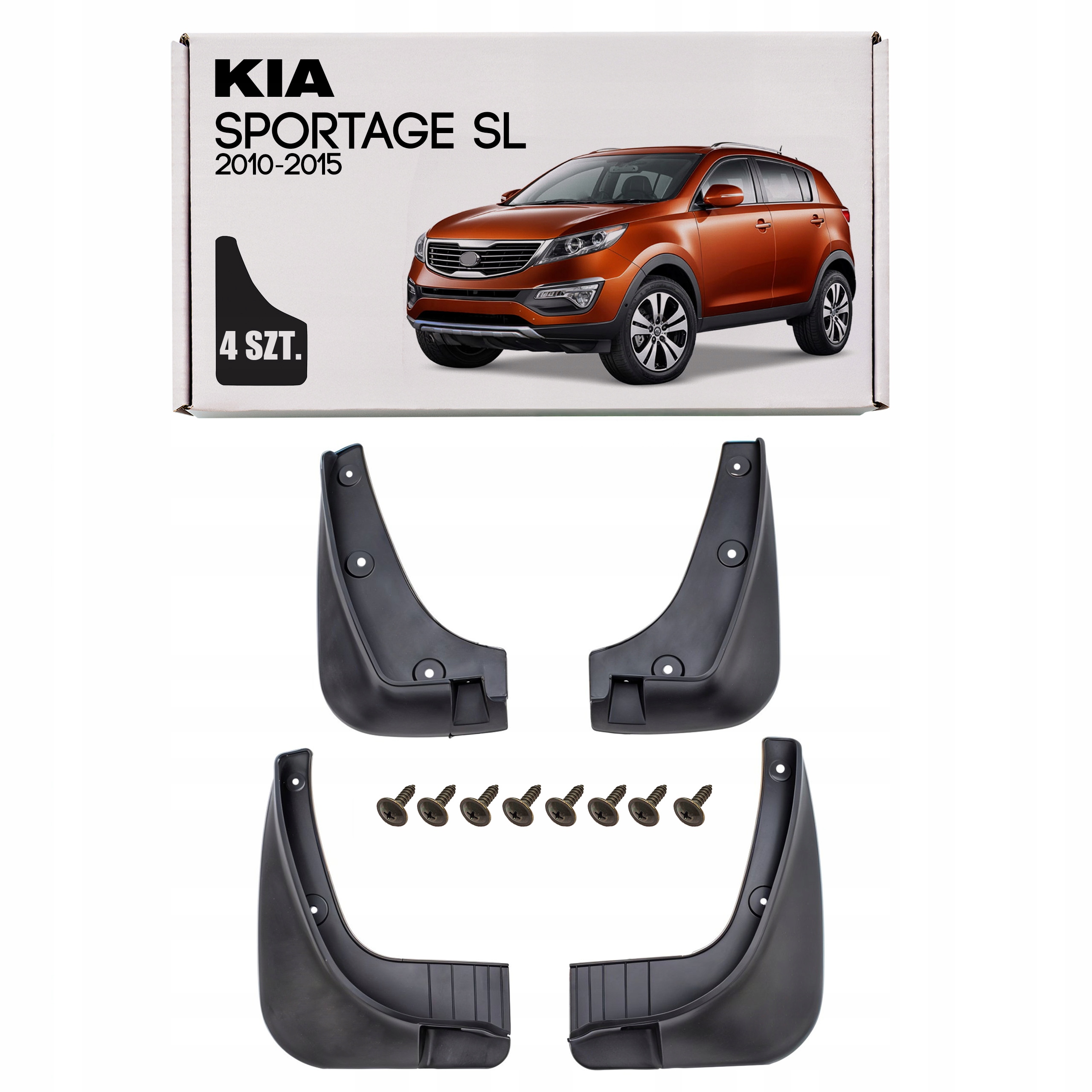 Chlapacze Venus do KIA Sportage III 2010-2015 przód + tył 4 szt.