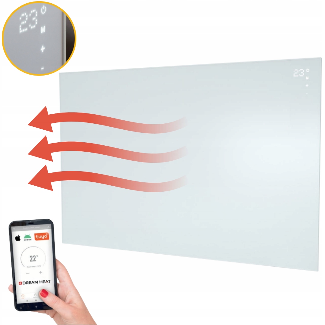 Promiennik Na Podczerwień Panel Grzejnik Dream Heat CC 960 W Pilot Wi-fi