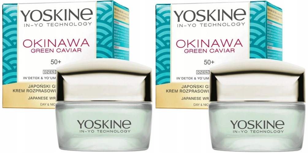 2 x Yoskine Okinawa Green Caviar Denní a noční krém 50+ Zralá pleť