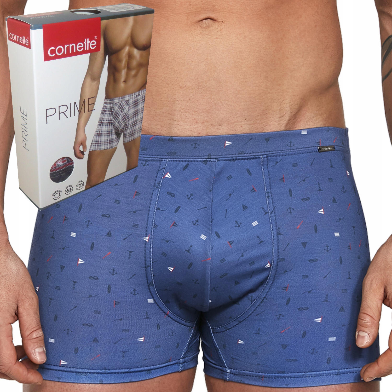 

Cornette szorty Prime 904/82 wzorek jeans