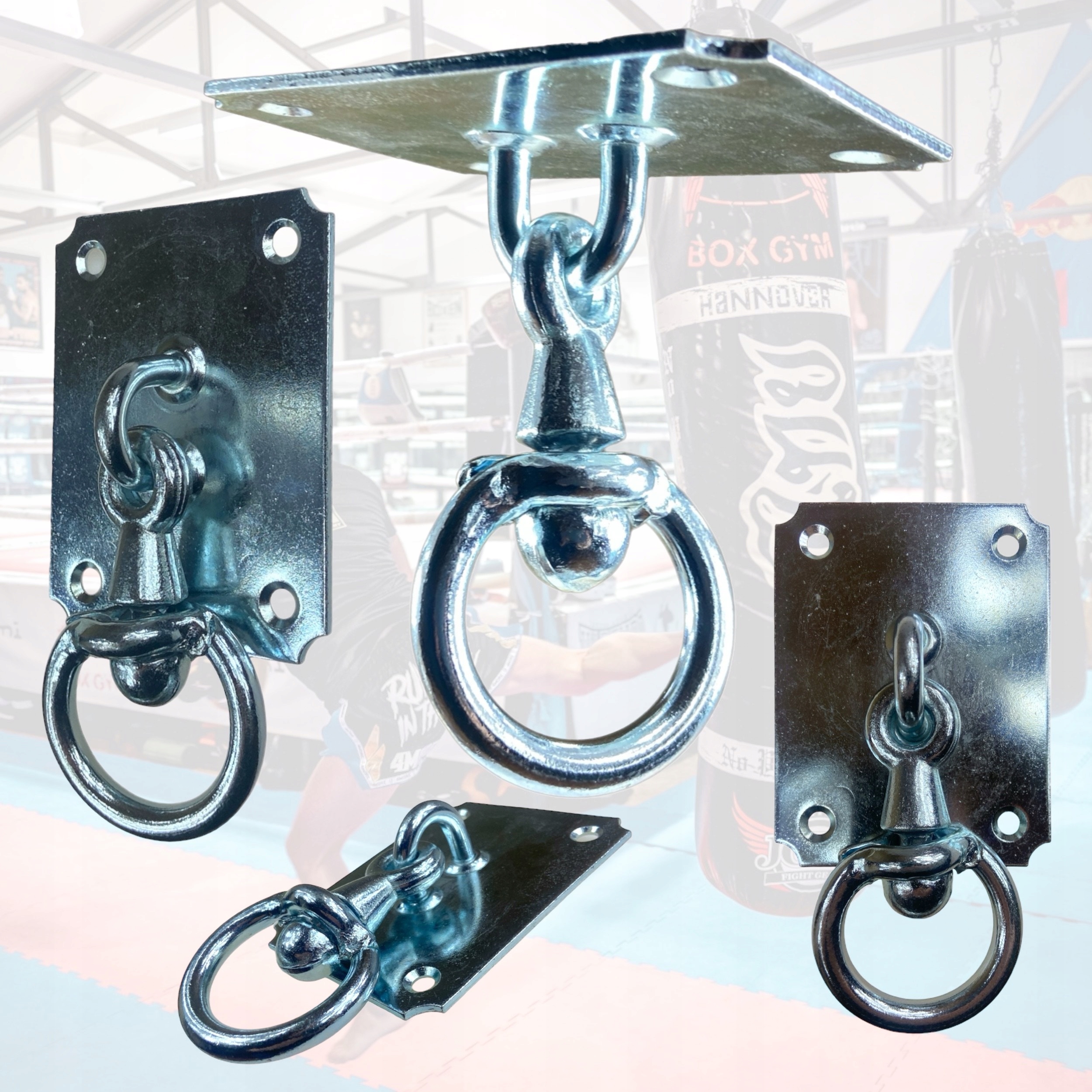 Mocowanie sufitowe z okrętką do huśtawki worka hamaka stalowe Producent Metalstyl