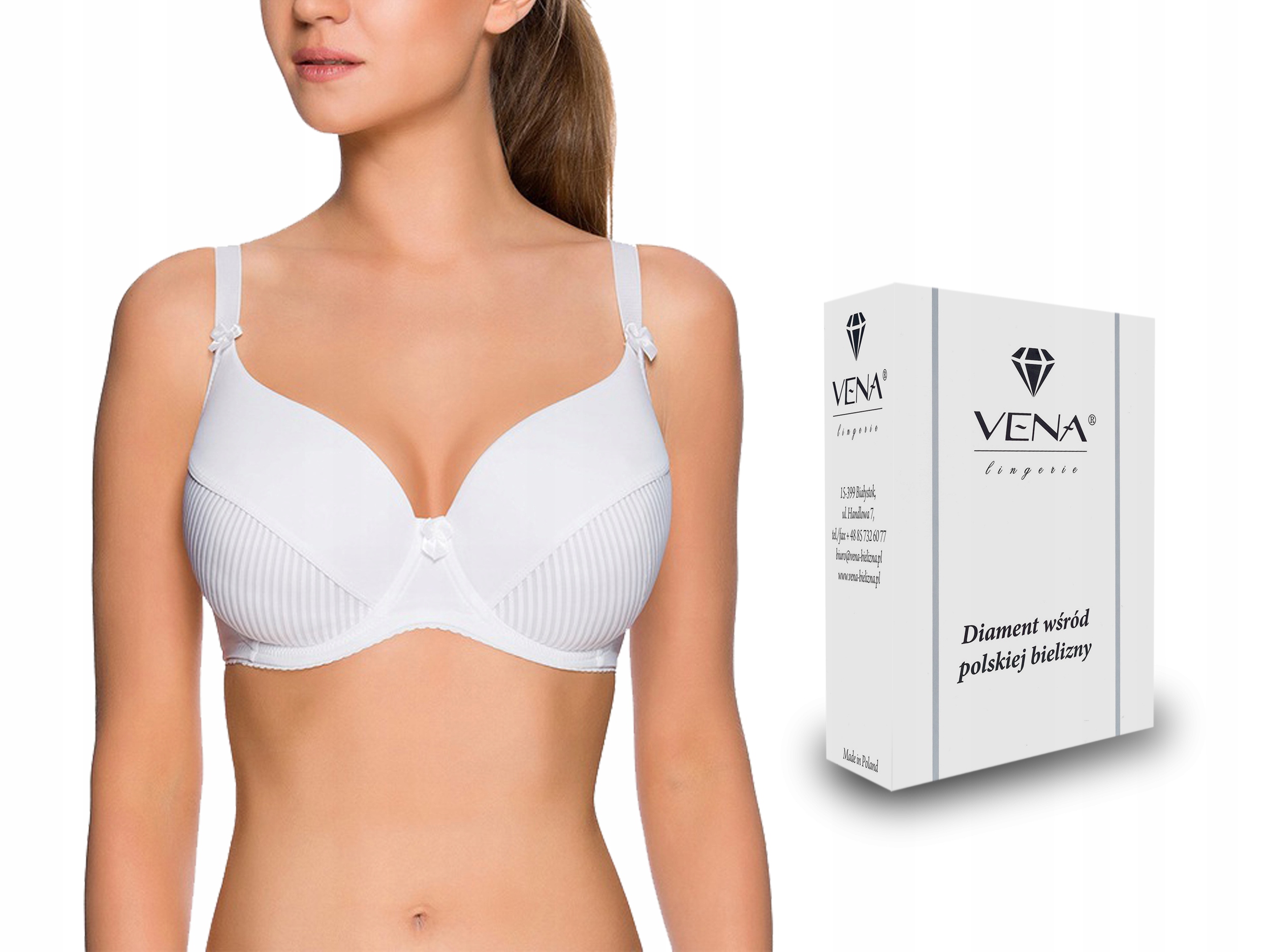 

Vena VB-11 Biustonosz , Fullcup , Biały , 85D