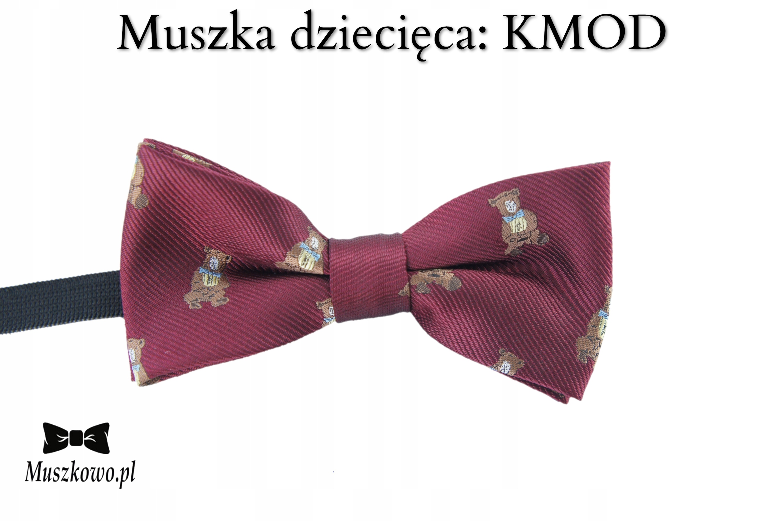 Szelki i muszka ok. 7-12 lat Komunia święta występ wesele bordowy wzory Bohater brak