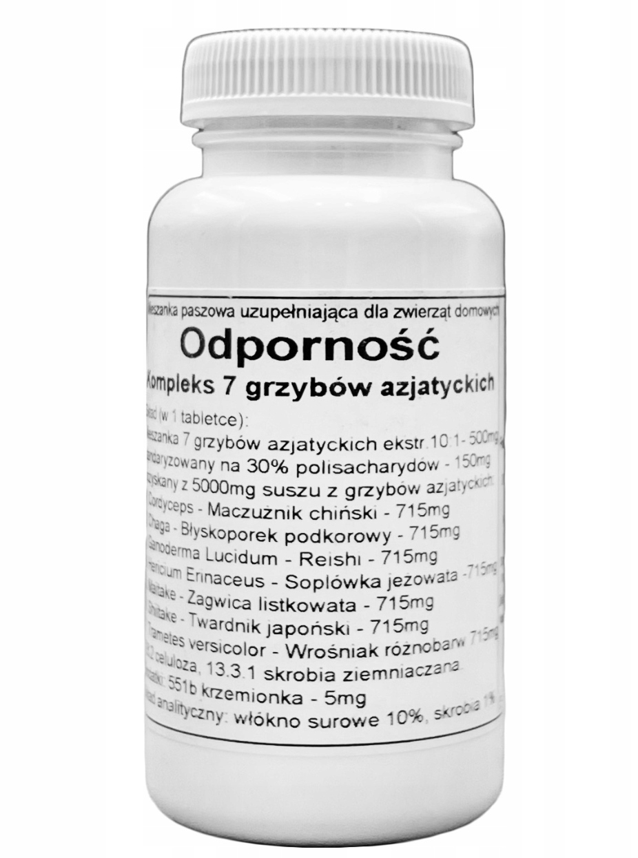 kompleks 7 grzybów azjatyckich Podkowa 60 szt