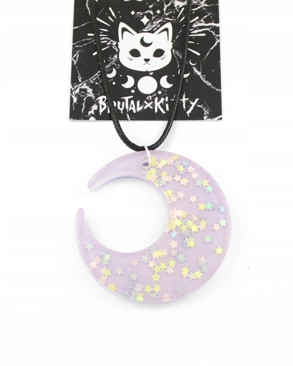 wisiorek BIG PASTEL moon księżyc goth gotycki Marka Inna marka