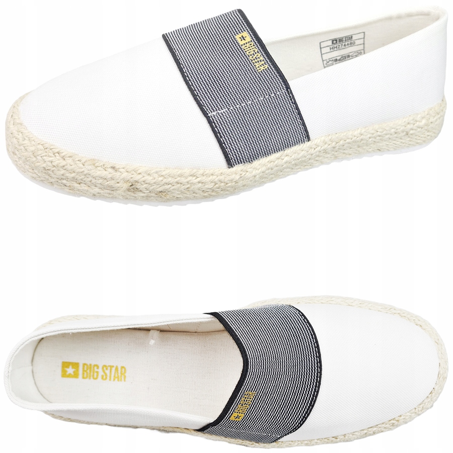 

Espadryle damskie Big Star białe buty HH274480 40
