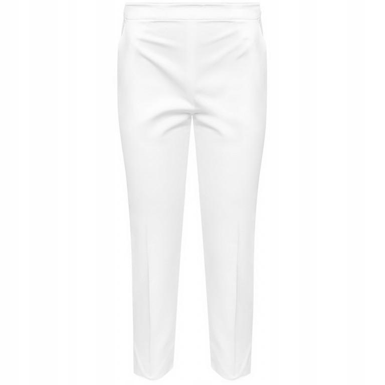 Max&co Kalhoty Bílé 7/8 Rovné Nohavice Casual Spzm 38