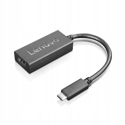 Adapter Usb-c do Hdmi 2.0b Lenovo, obsługa Uhd 4K 60Hz, kolor czarny