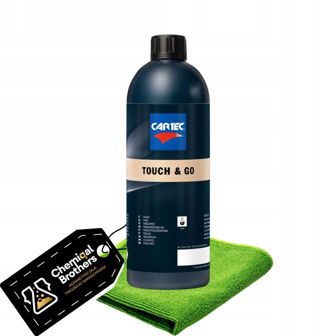 Cartec Touch&Go 1L czyści i pielęgnuje różne powierzchnie