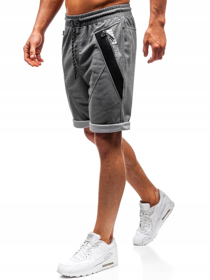 

Spodenki Dresowe Szaro-czarne Q3878 DENLEY_2XL