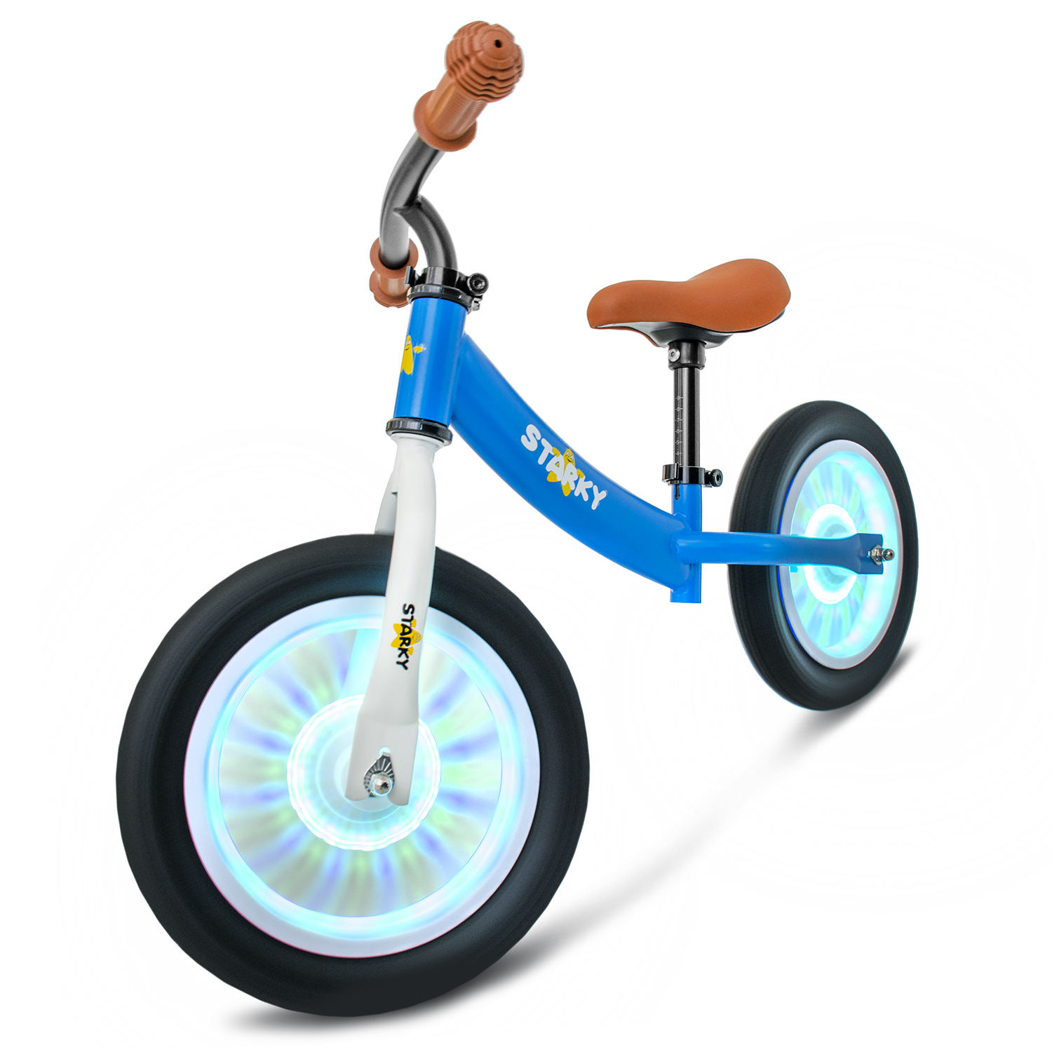 Odrážedlo odrážedlo dětské kolo, dárek nafukovací, svítící kolečka, 12 ks