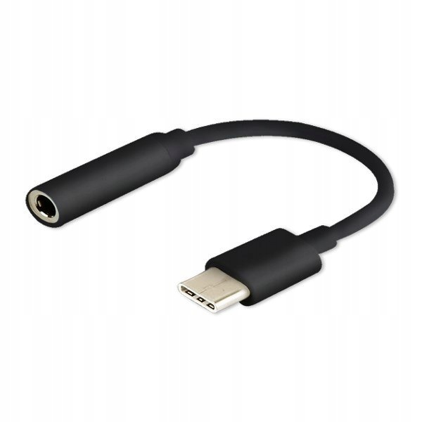 Adapter Savio AK-35/B (Gniazdo typ C Jack stereo 3,5 mm ; 0,12m; kolor cz