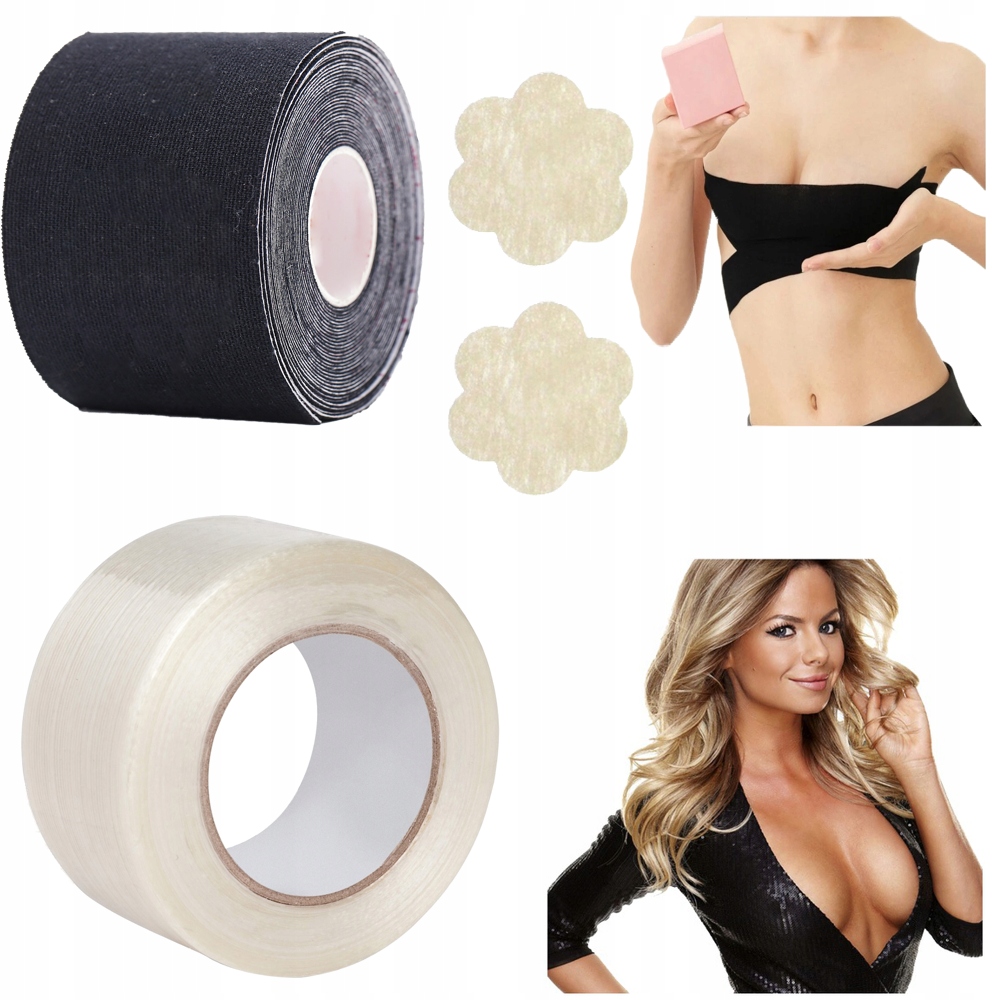 Taśma BOOB TAPE do Biustu + Taśma do ubrań dekoltu