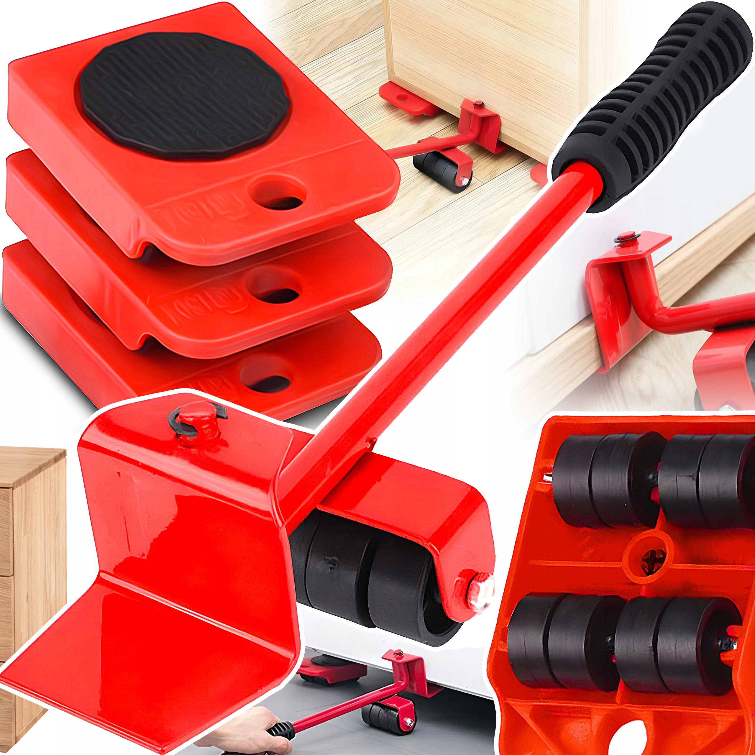 НАБОР 150KG МЕБЕЛИ ПЕРЕМЕЩЕНИЯ ПЕРЕМЕЩЕНИЯ ПОДЪЕМА ТРАНСПОРТИРУЯ РОЛИК