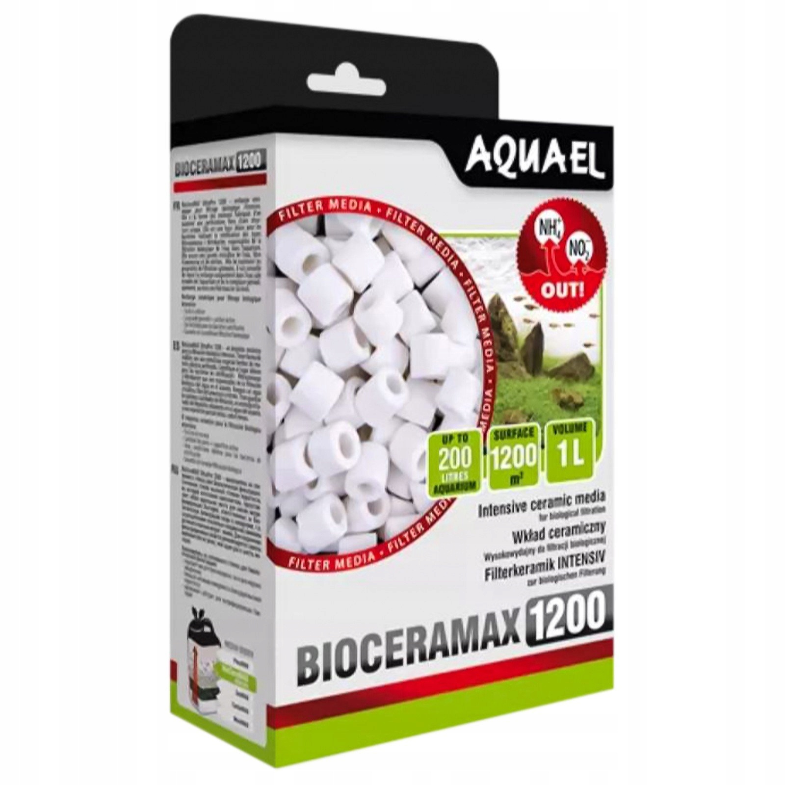 Keramická Filtrační Vložka Bioceramax Do Akvarijního Filtru 1200 1 L