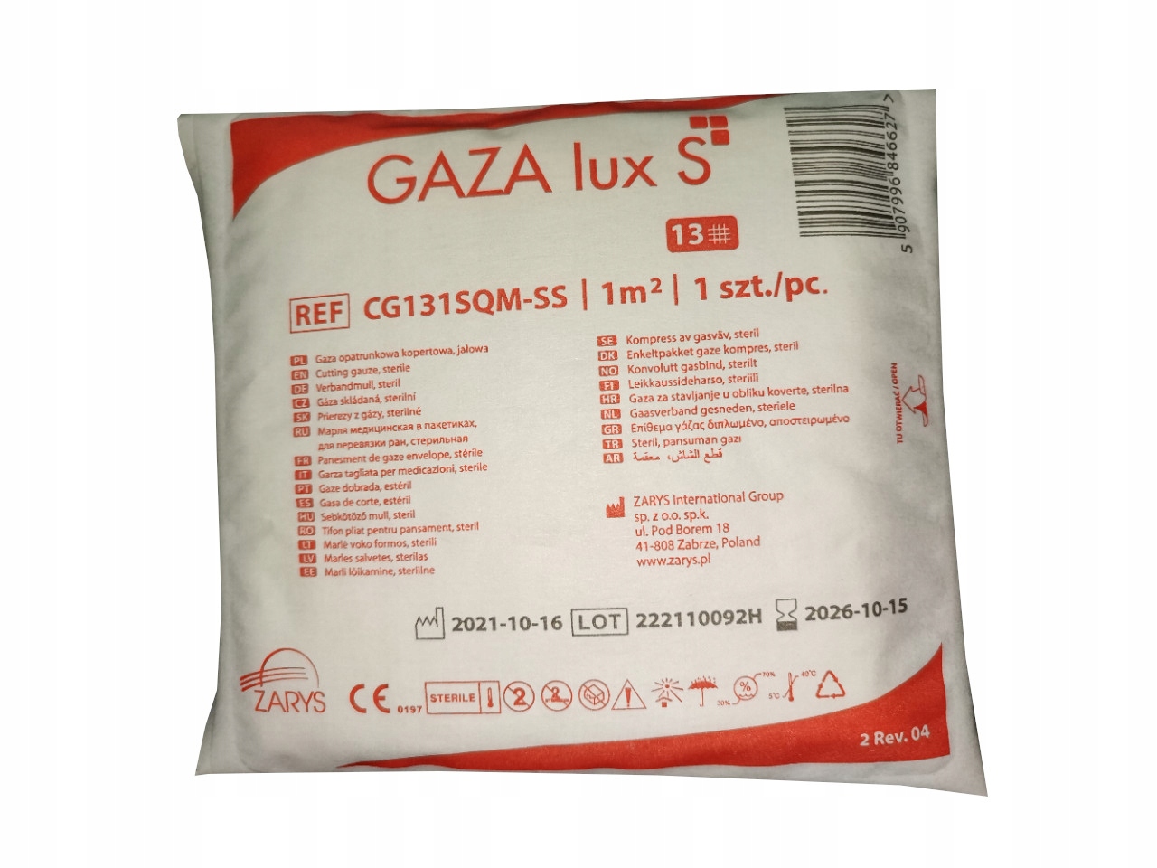 

Gaza Opatrukowa Jałowa Zarys 1m2 1 szt.