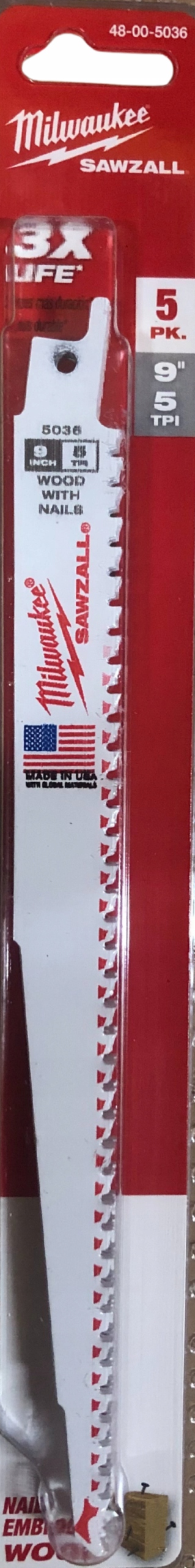 Pilový List pro šavlové pily Thin Kerf Bi-metal 230 mm (5 ks) 48005036