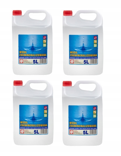 

Woda Destylowana Demineralizowana 20L 4x5L