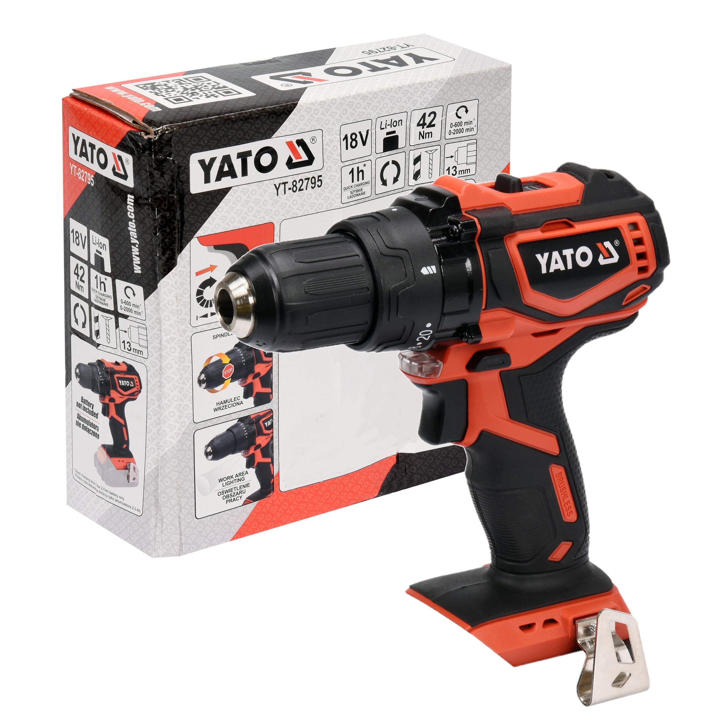 Aku Vŕtačka 18V Yato YT-82795