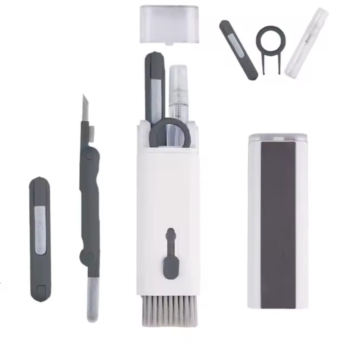 CZYŚCIK ZESTAW DO CZYSZCZENIA TELEFONU KLAWIATURY SŁUCHAWEK ELEKTRONIKI 7w1