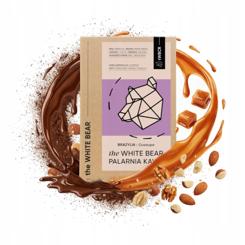 Levně Wbc Arabica Brazil Guaxupe Káva 1kg sladkého čokoláda karamel