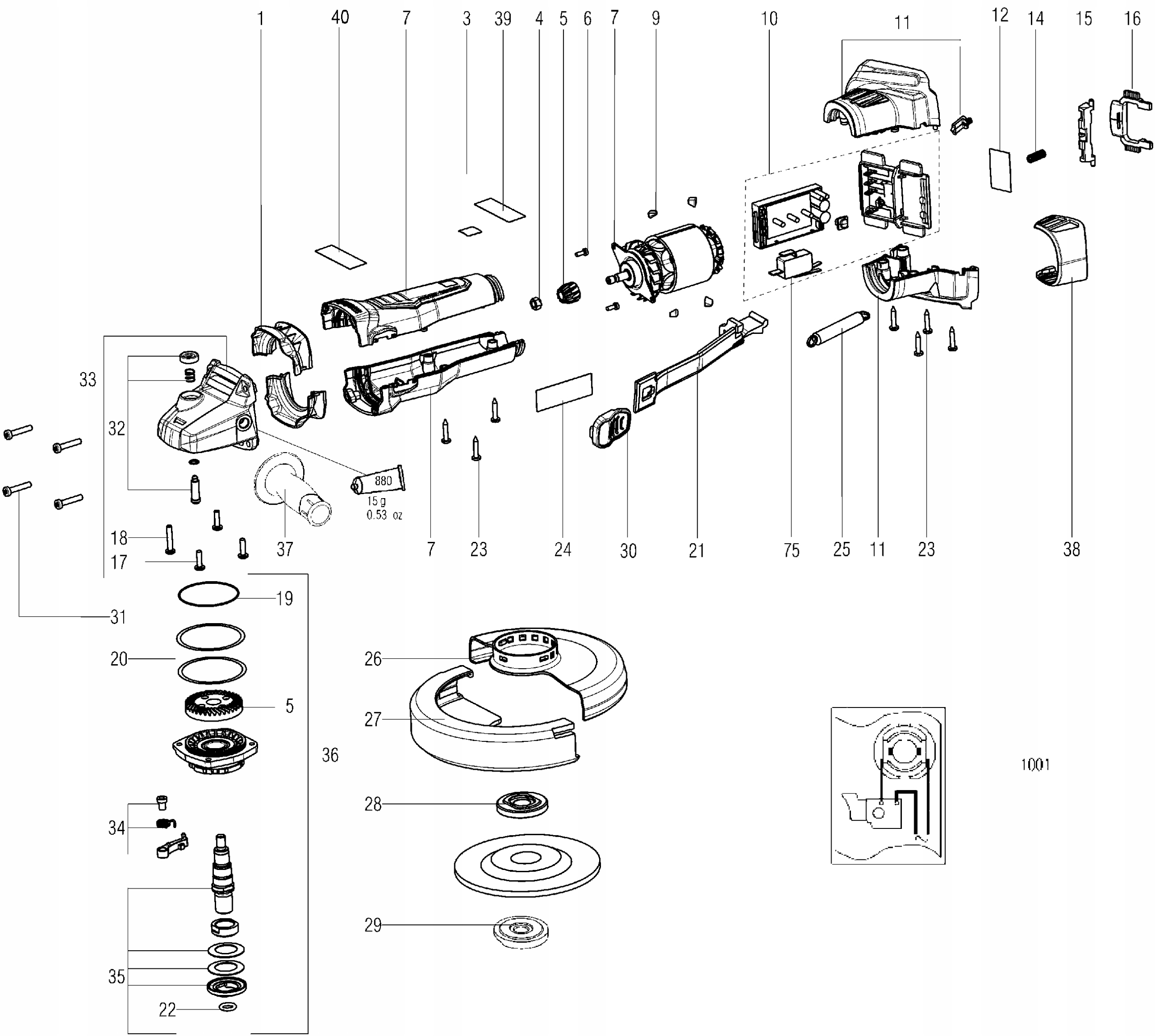 Metabo elektronika do szlifierki WPB 18 LTX BL 115 Marka Metabo