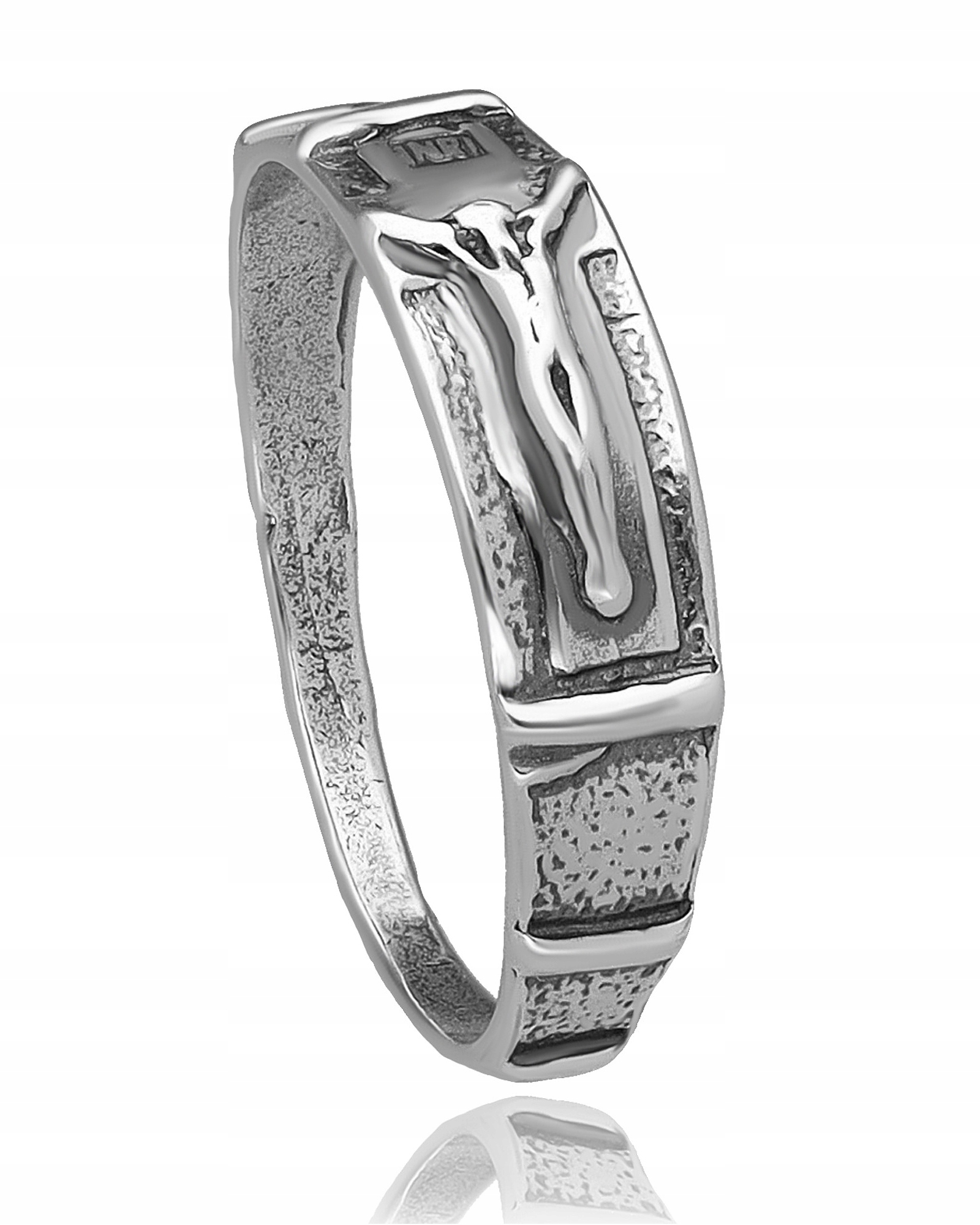 Srebrna Obrączka Różańcowa Różaniec Na Palec rozm.22 Srebro 925