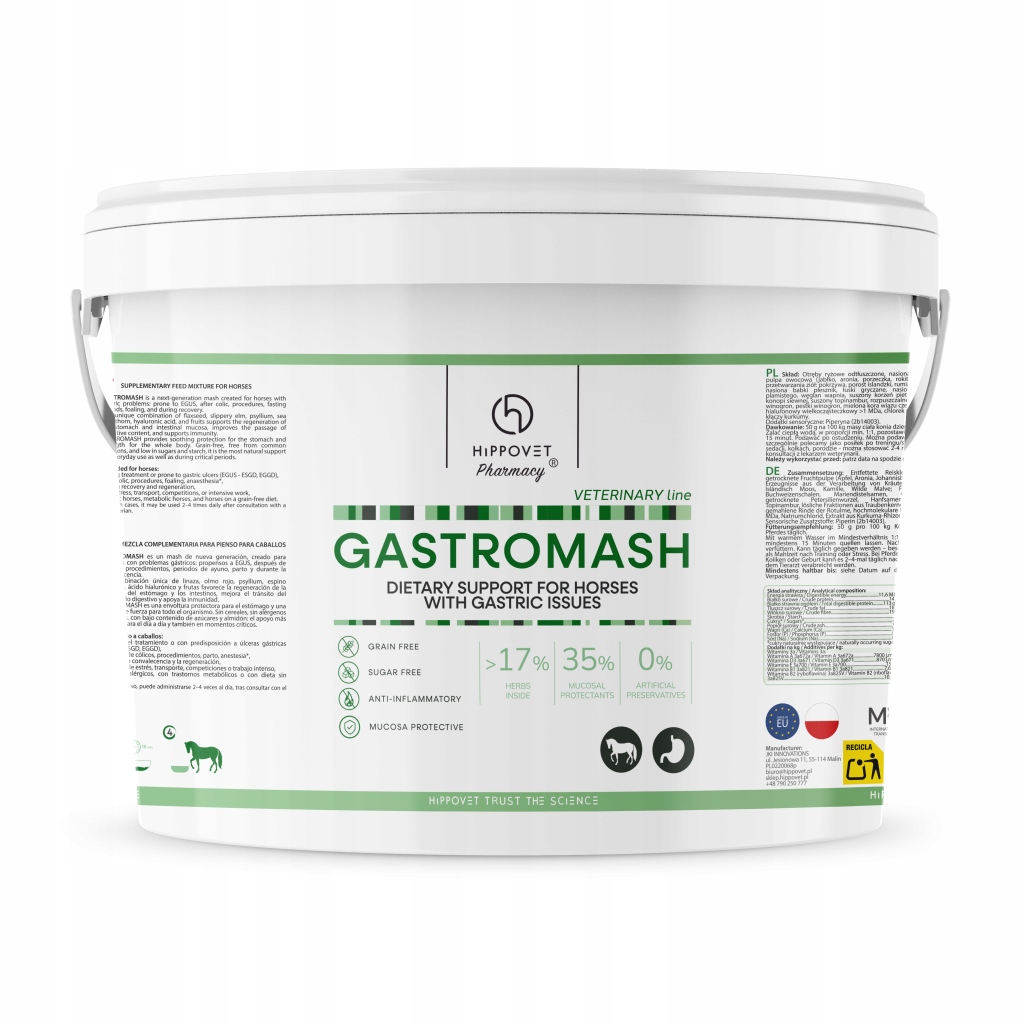 Hippovet Gastro Mash – kliniczny mesz dla koni wrzodowych 3 kg