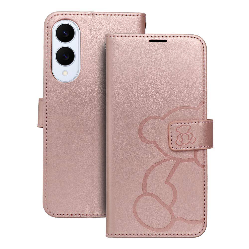 Etui Mezzo Book Do Samsung S25 Edge Teddy Bear Złoty Róż
