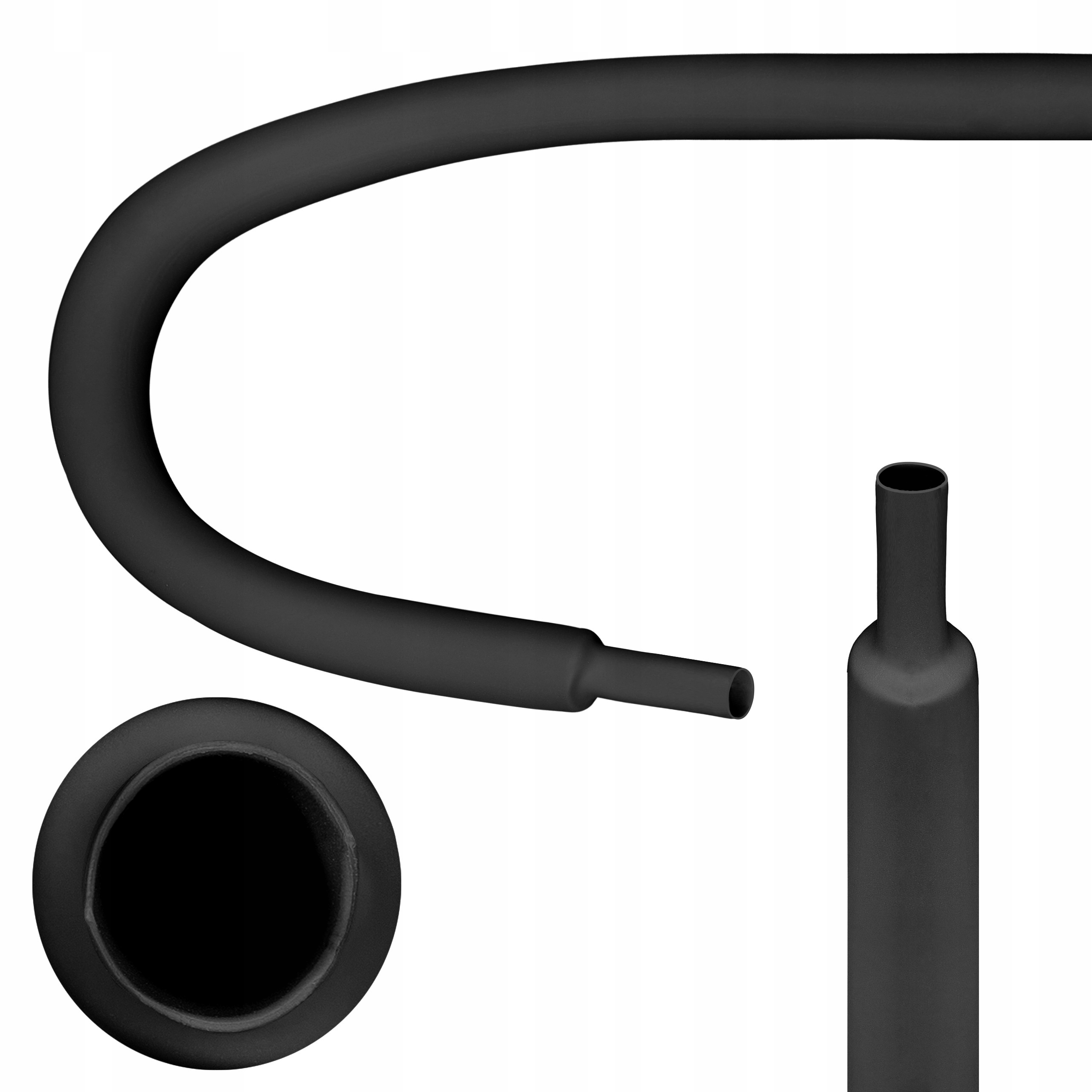 

Rurka koszulka termokurczliwa z klejem czarna 12