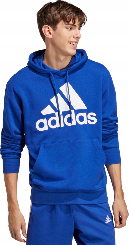 Pánská Mikina Adidas Essentials French Terry Big Logo Hoodie Modrá vel. M